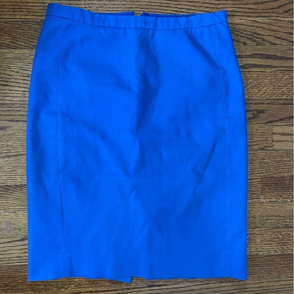 J.Crew Ladies Royal Blue Classic Pencil Skirt size 4 - Picture 1 of 11